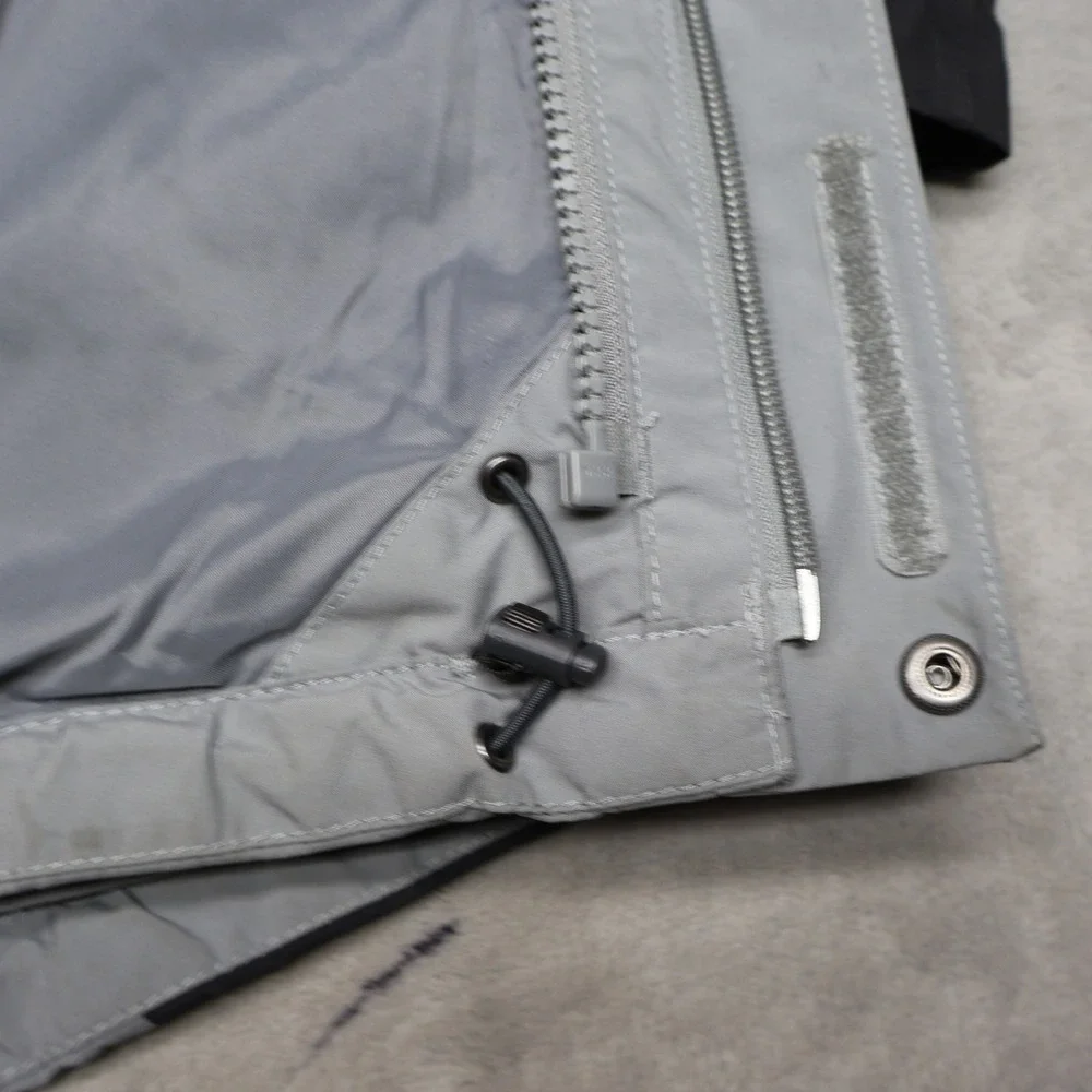 North Face Jacket Mens Medium Gray Gore-Tex Mountain Light Waterproof 3in1 Shell